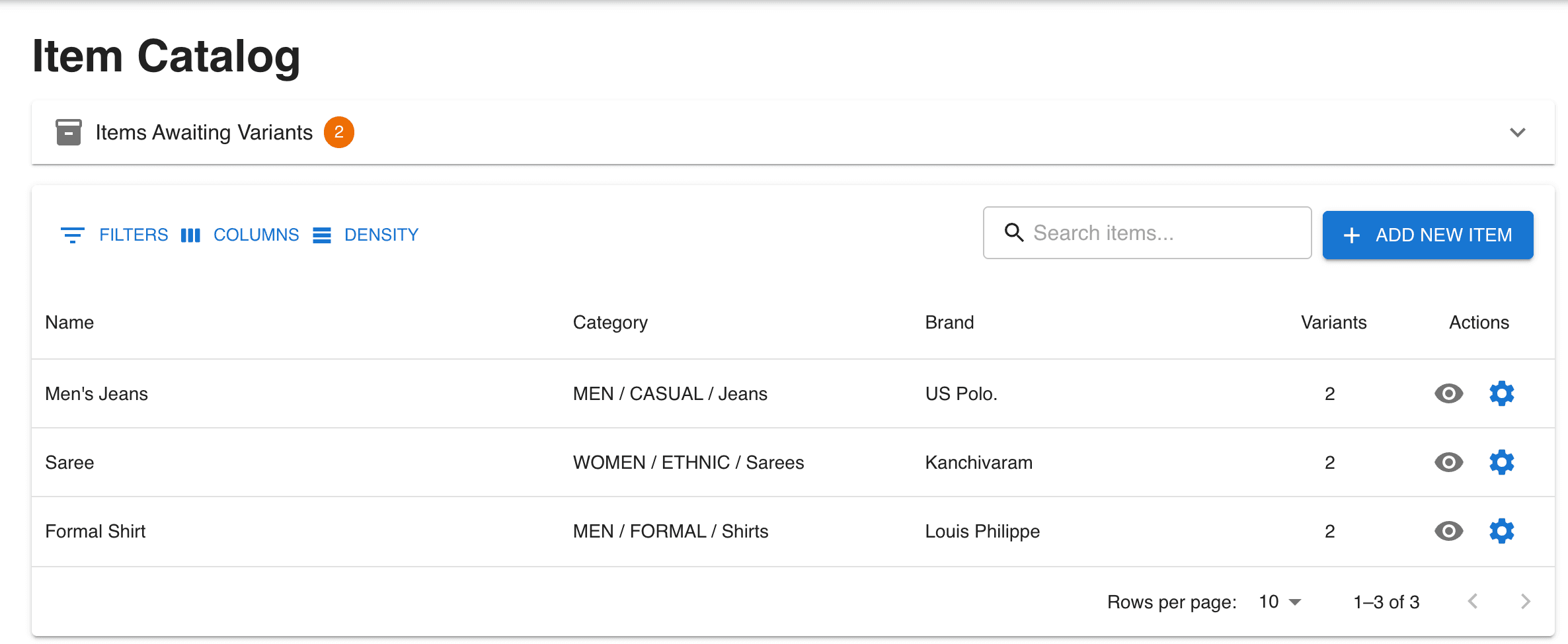Item Catalog Screenshot